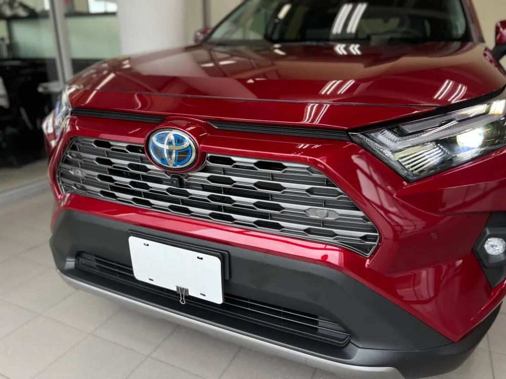 2023 toyota rav4 hybrid limited red with black interior 1